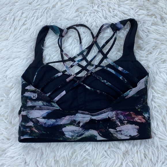 Lululemon Free to Be Bra *Wild Long Line Glacier Camo Starlight Multi - Picture 2 of 4